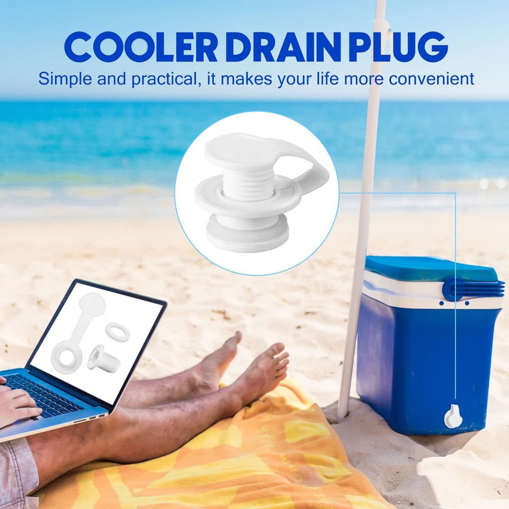 3 Sets Cooler Drain Plug Cooler Plug Replacement Triple Snap Drain Assembly