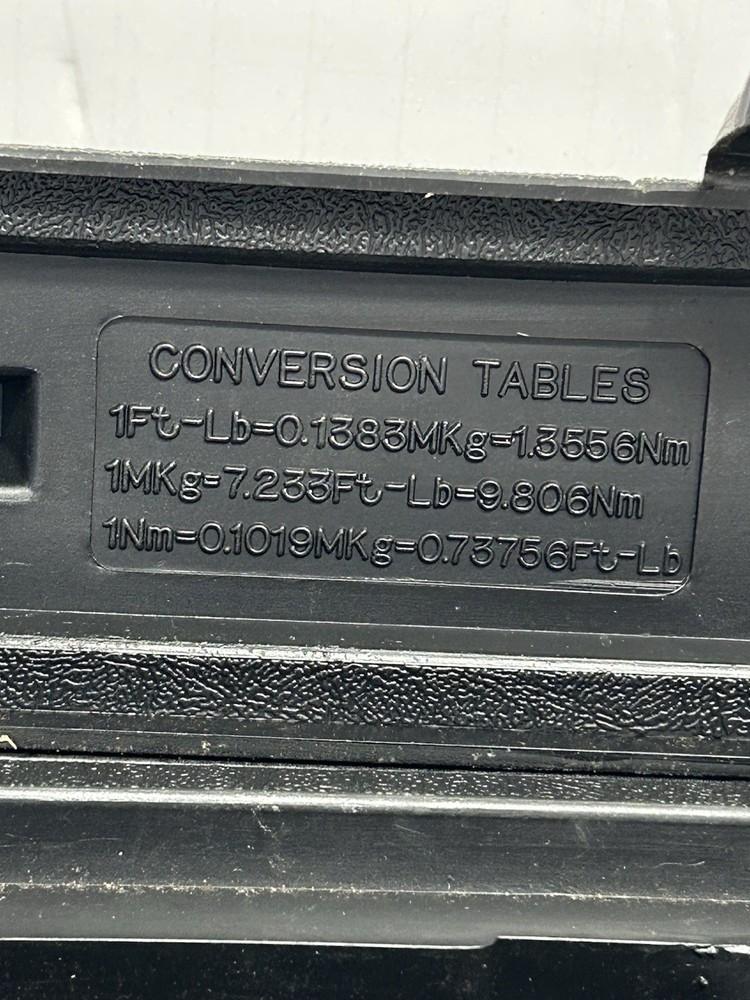 Adjustable Torque Wrench with Micrometer Settings ALLTRADE Case & Instructions