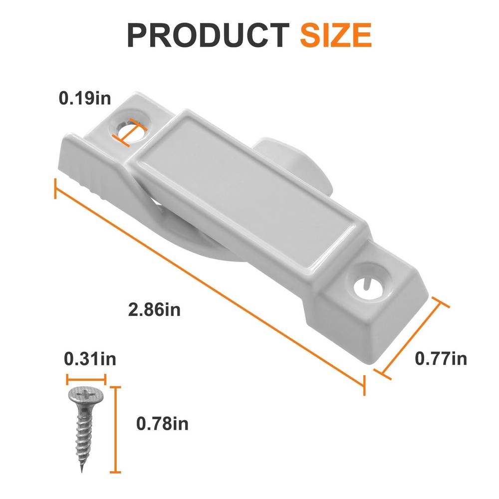 F 2590 Sash Lock for Vertical and Horizontal Sliding Windows, 2-1/4” Mounting...