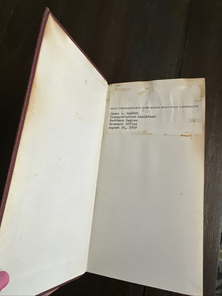 C&O Vintage Timetable book