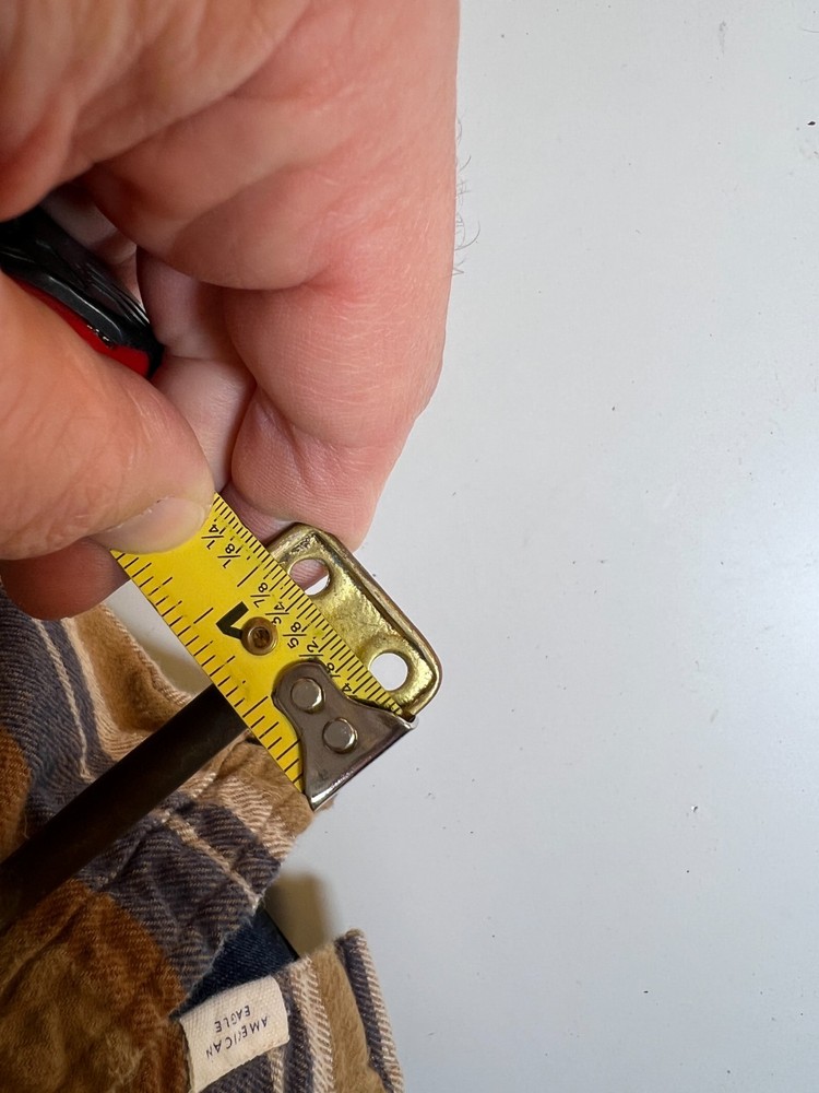 Antique Vintage Solid Brass Handle Pull 4 Hole Industrial Marine Trunk Drawer