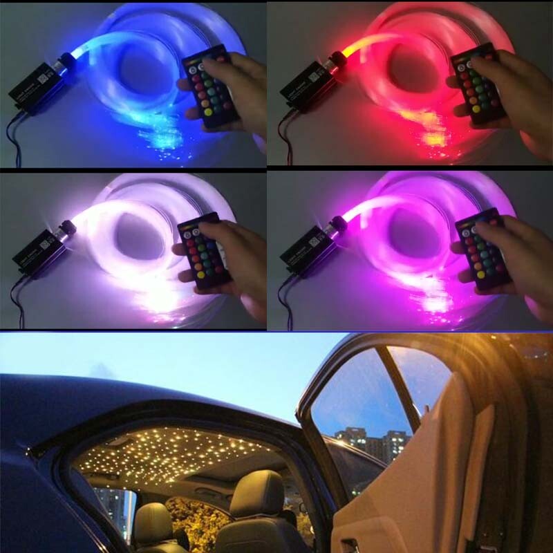 LED RGBW Engine Driver Machine RF Remote APP control Optic Fiber Ceiling Light