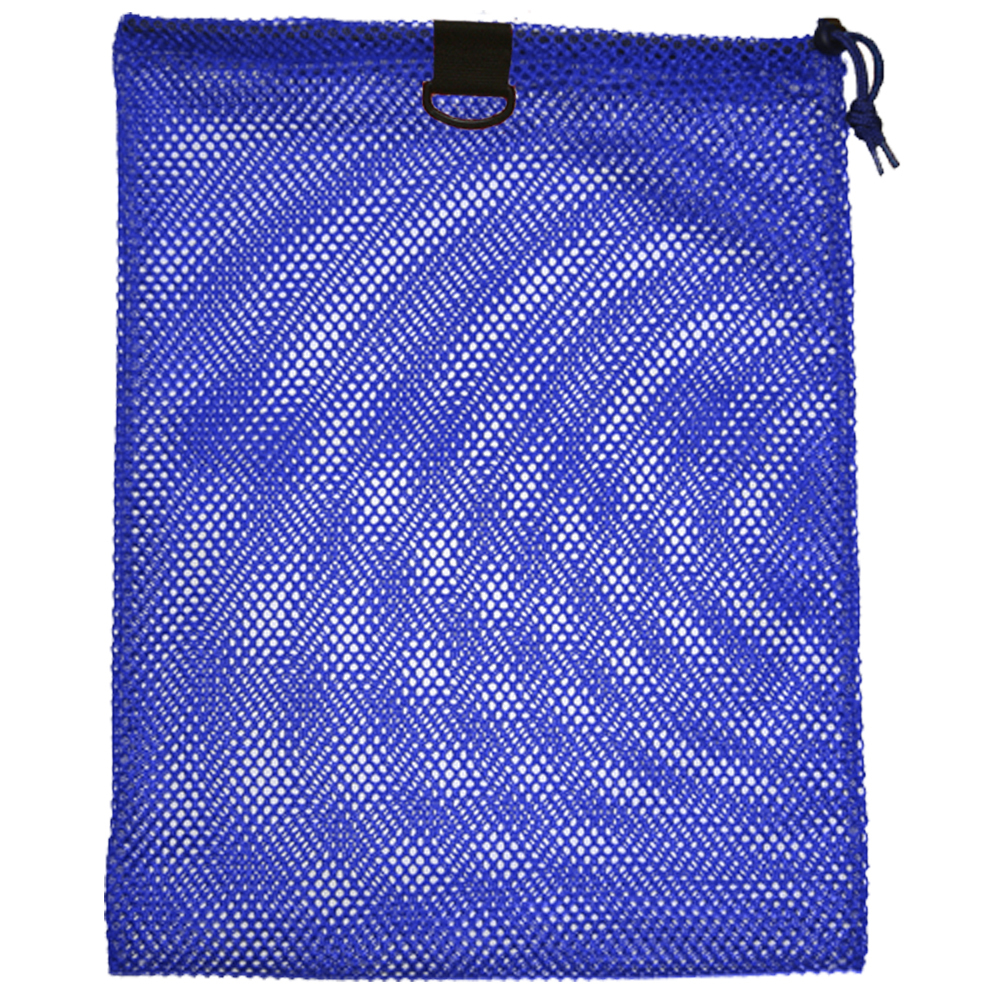 JCS Nylon Mesh Drawstring Bag with D-Ring, 24x30