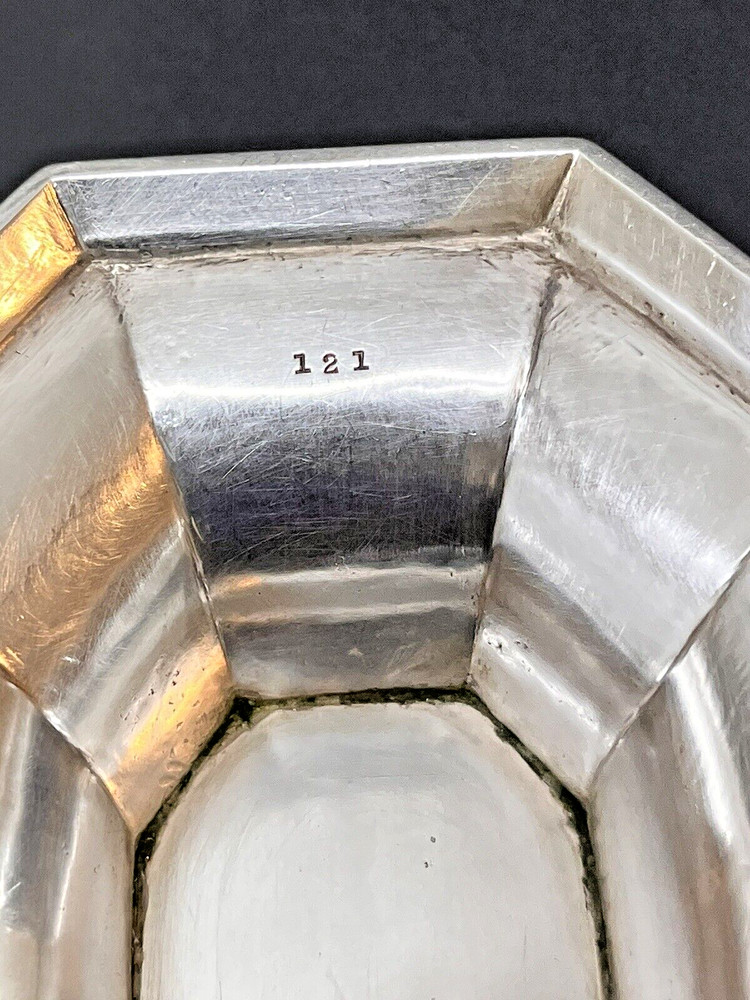 Gorham Sterling Silver Footed Bowl Monogrammed 560.3 Gr. #121 Rectangular Bowl
