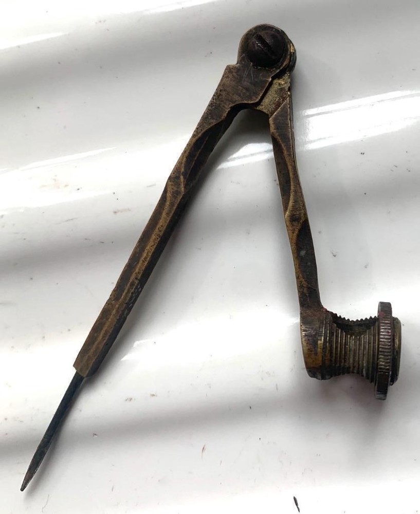 Antique brass drawing compass