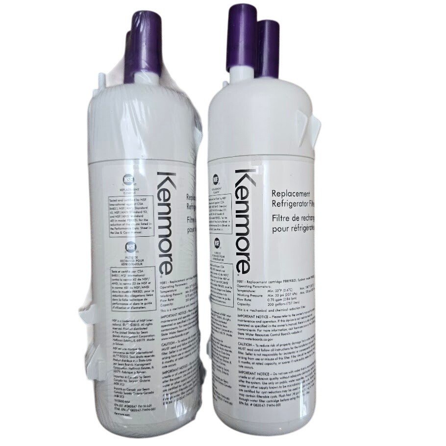 2 Kenmore 469081 Replacement Refrigerator Water Filters
