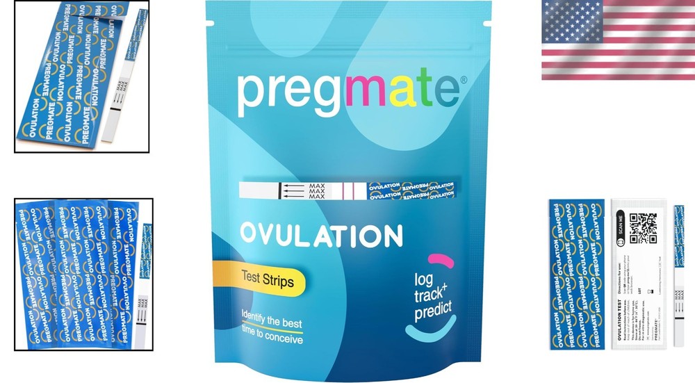 Ovulation Strips 25 Count - 25 miu/ml Sensitivity for Precise Fertility Testing