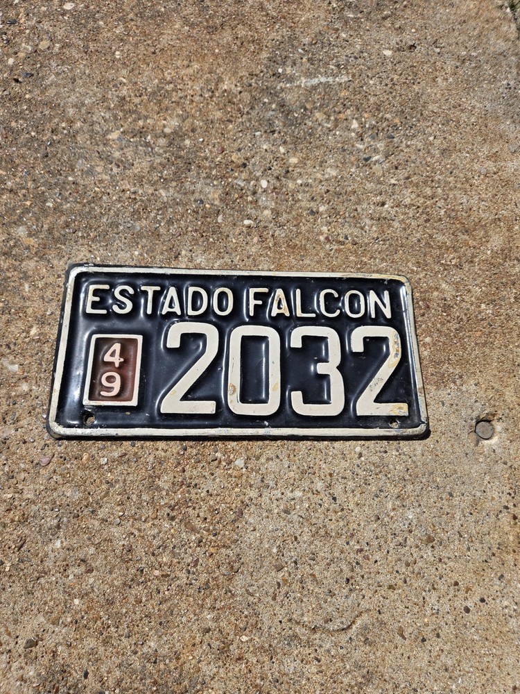 Venezuela 1949 License Plate