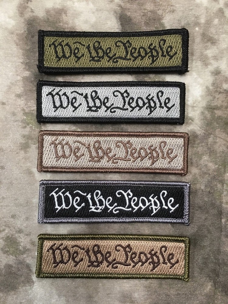 WE THE PEOPLE Tactical Patch, VELCRO® Brand Back