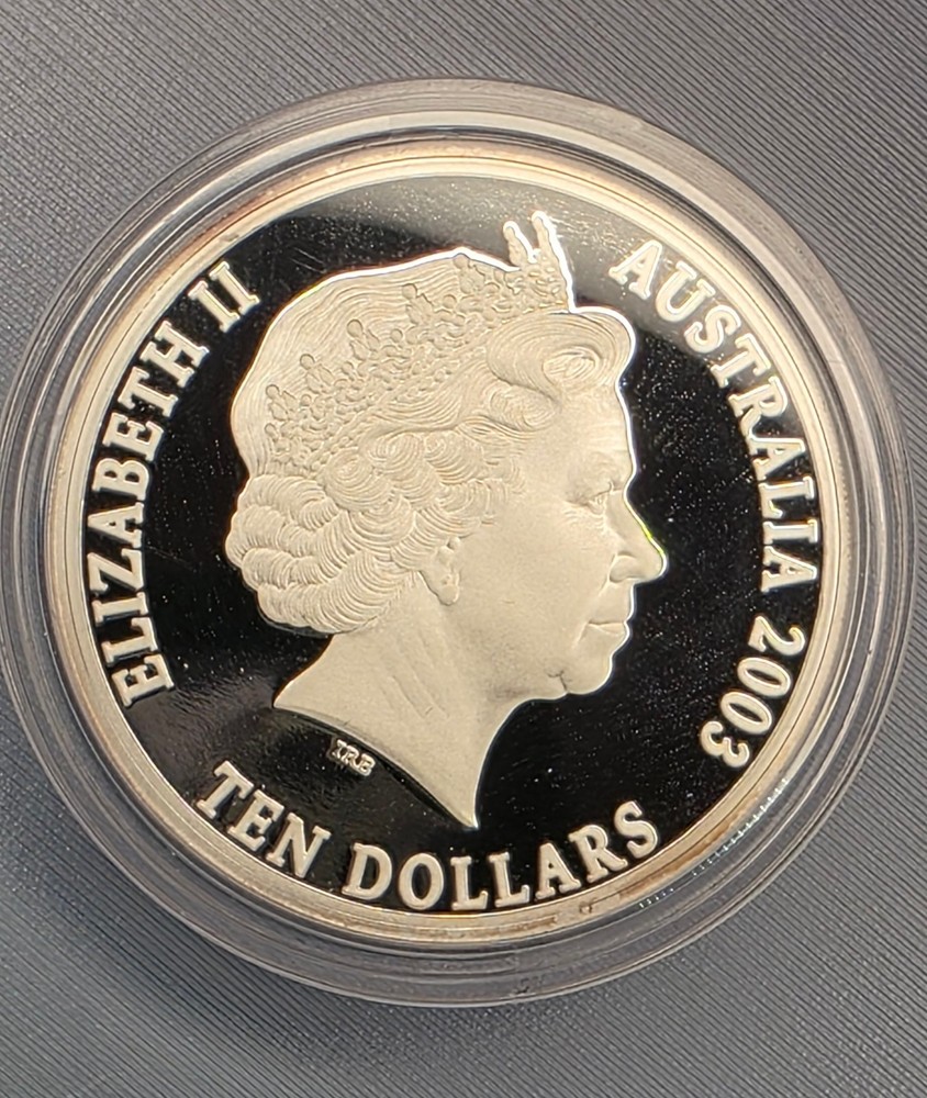 2003 Australia Port Phillip Patterns Masterpieces in Silver Proof Set $10 $5 $2