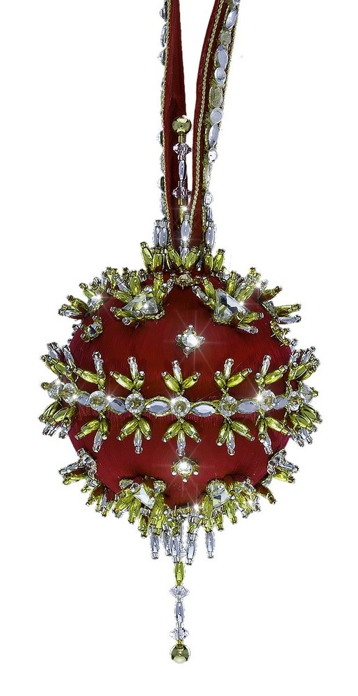 The Cracker Box Arabesque (Emerald Ball with Silver Accents)