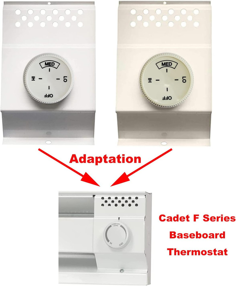 2PCS Baseboard Heater Thermostat Temperature Control Dial Knob Replacement, Base