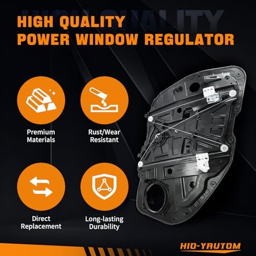 82481-D4000 Front Right Passenger Side Power Window Regulator with Panel