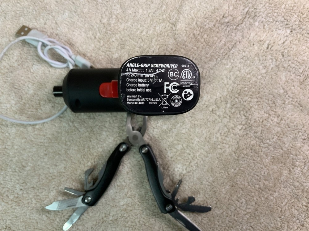 Hyper Tough 4-Volt MAX* Lithium-Ion Angle-Grip Cordless Screwdriver