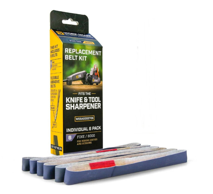 Work Sharp Knife &Tool Sharpener 6000 Grit Fine Replacement Belt Kit WSSA0002705