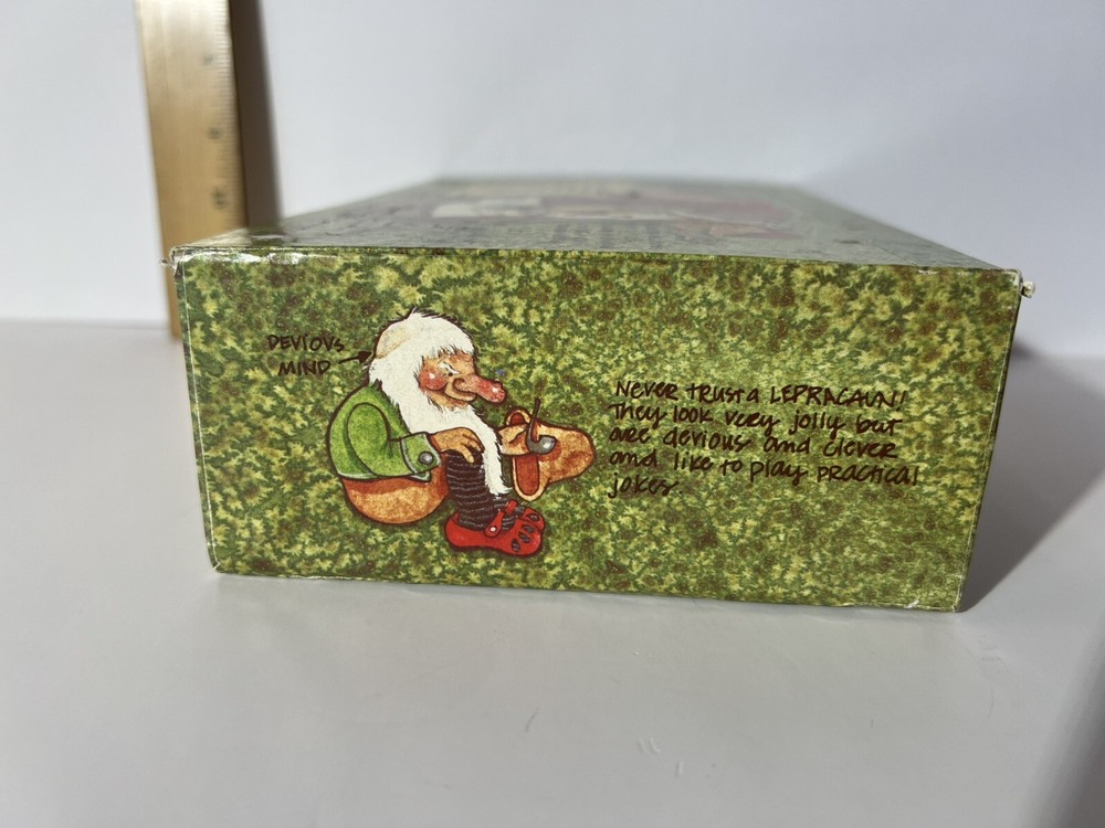 Vintage General Box Company Pencil School Box Troll Witch Elf Goblin Pixie RARE
