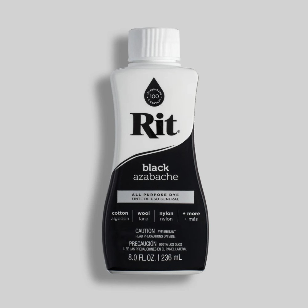 (2 pack) Rit, All Purpose Liquid Dye, Black, 8 fl oz
