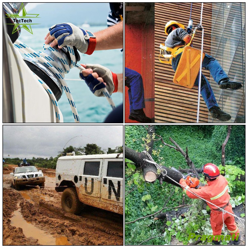 5/8 inch × 150FT Double Braid Polyester Arborist Bull Rope Pulling Rigging Line