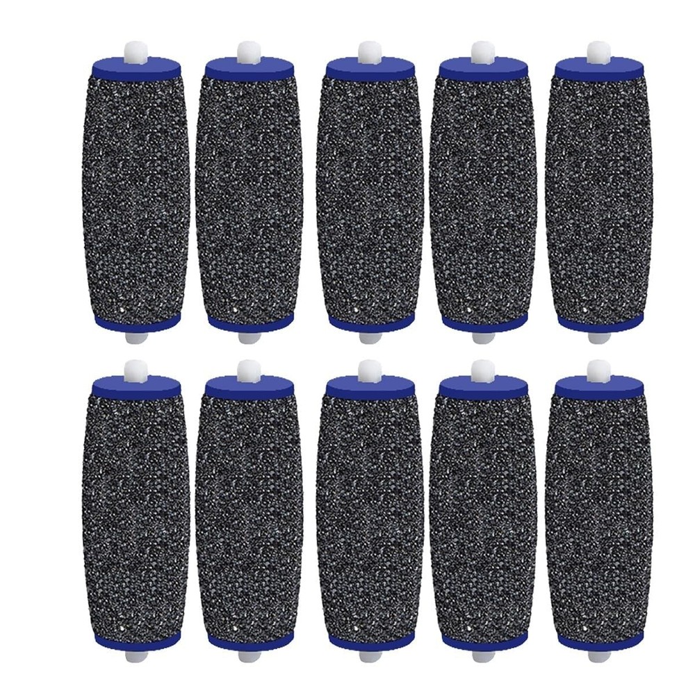 10 Pack Extra Coarse Replacement Rollers for Amope Pedi Refills 10pcs, Black