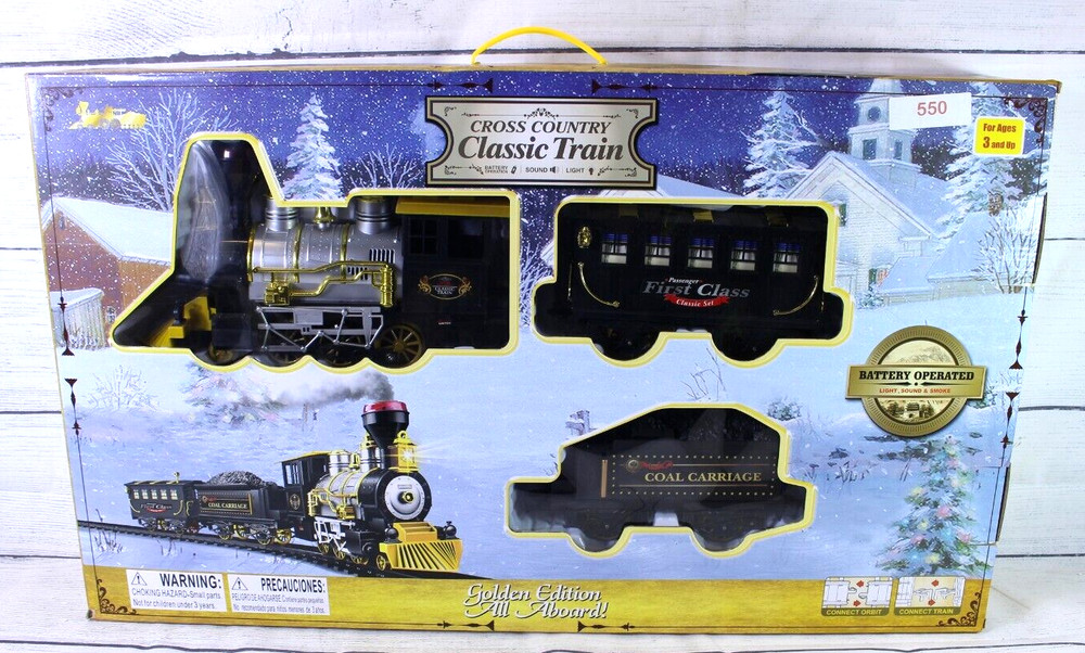 CROSS COUNTRY CLASSIC JUMBO TRAIN SET W/LIGHT & SOUND