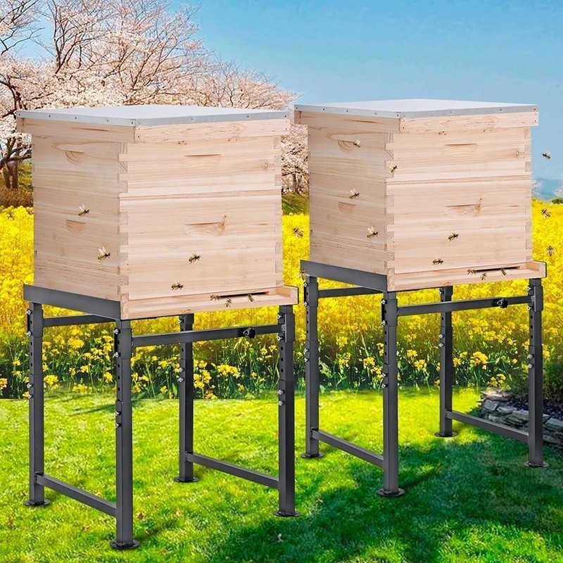 Durable Adjustable Metal Hive Stand Beekeeping Equipment Stable Structure New