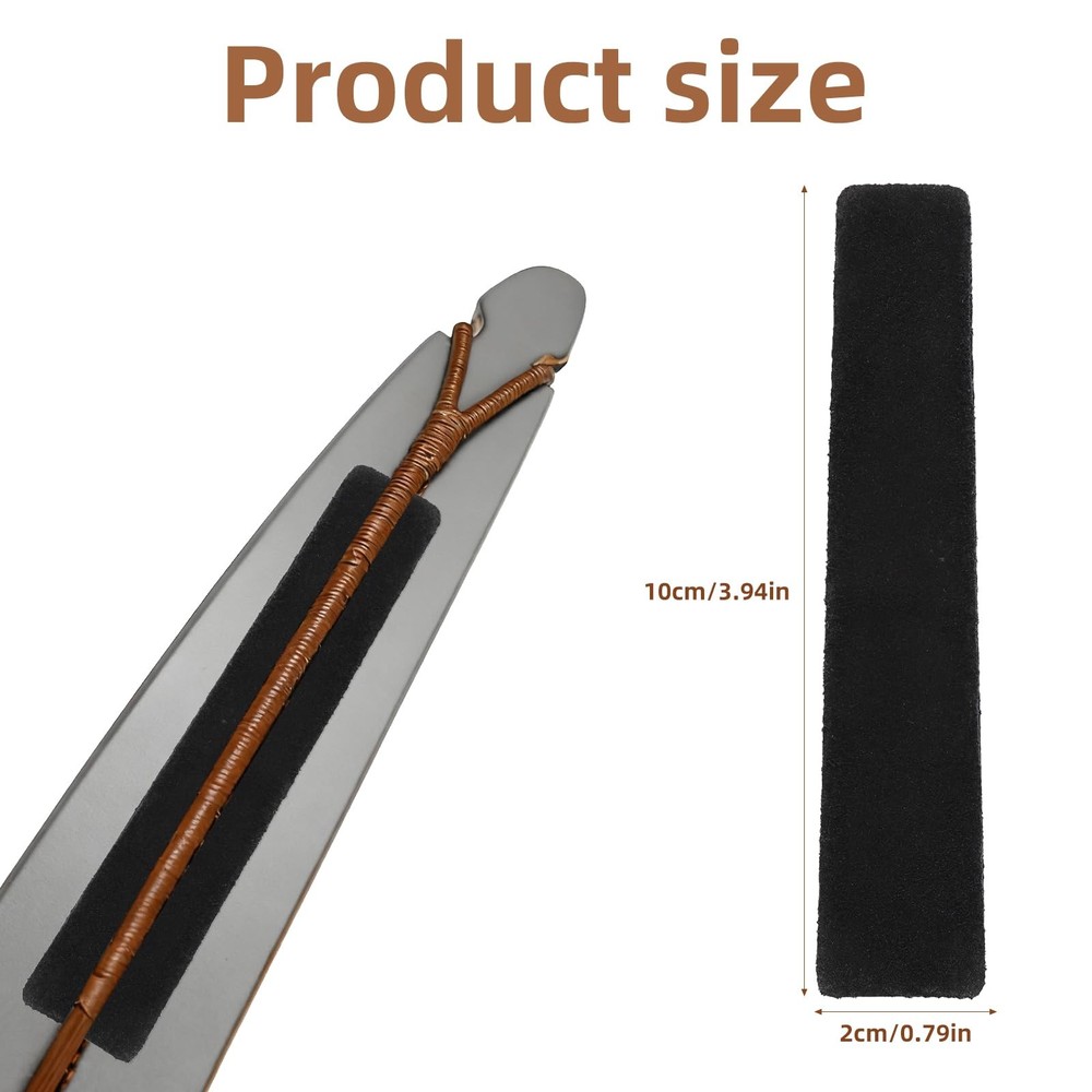 4pcs Archery Bow String Silencers, Premium Limb Silencing Bowstring black