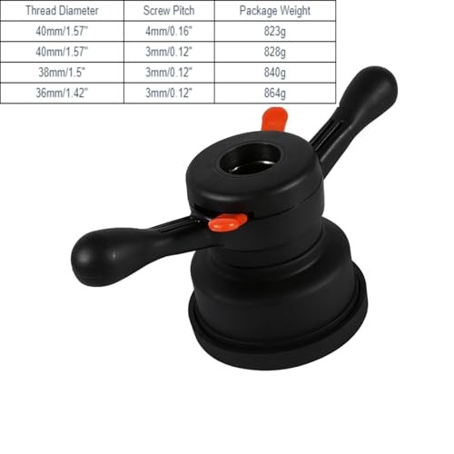 Wheel Balancer Tire Change Tool, Quick Release Thread Diameter 40mm, Pitch 3mm
