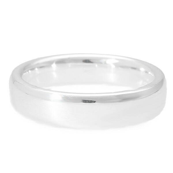 Sterling Silver 925 Plain Dome Band Ring 5mm (Size 17)