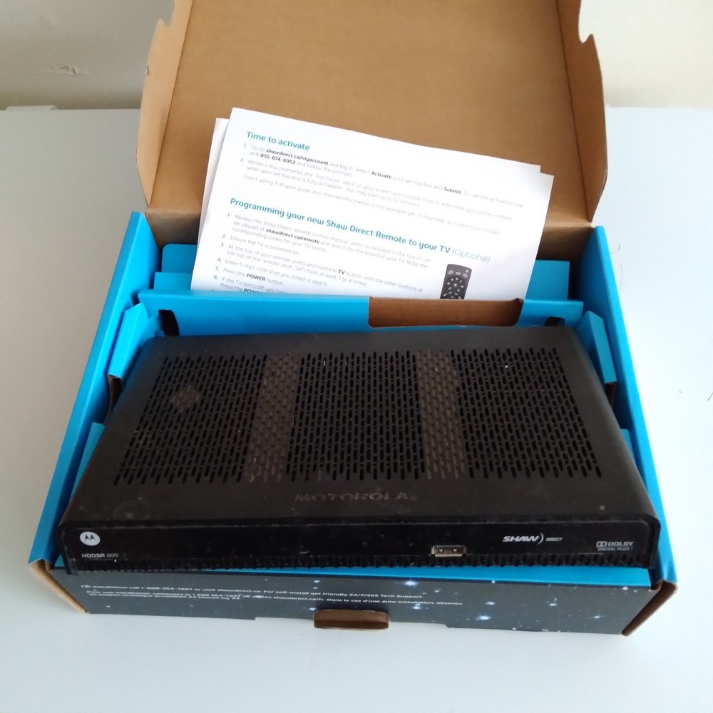 Shaw Direct HDDSR 800 Satellite Receiver Adapter No Remote