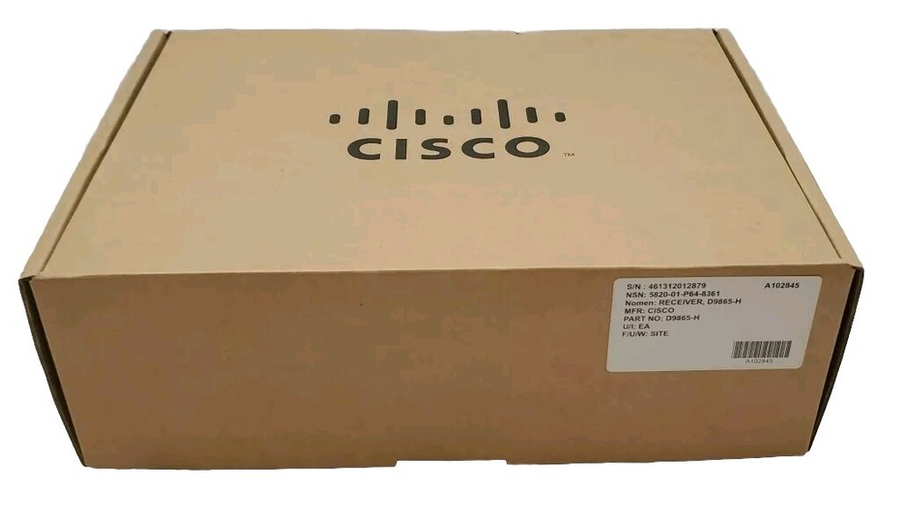 Cisco D9865-H Satellite Receiver With Remote Control Unit & Extras ~NEW