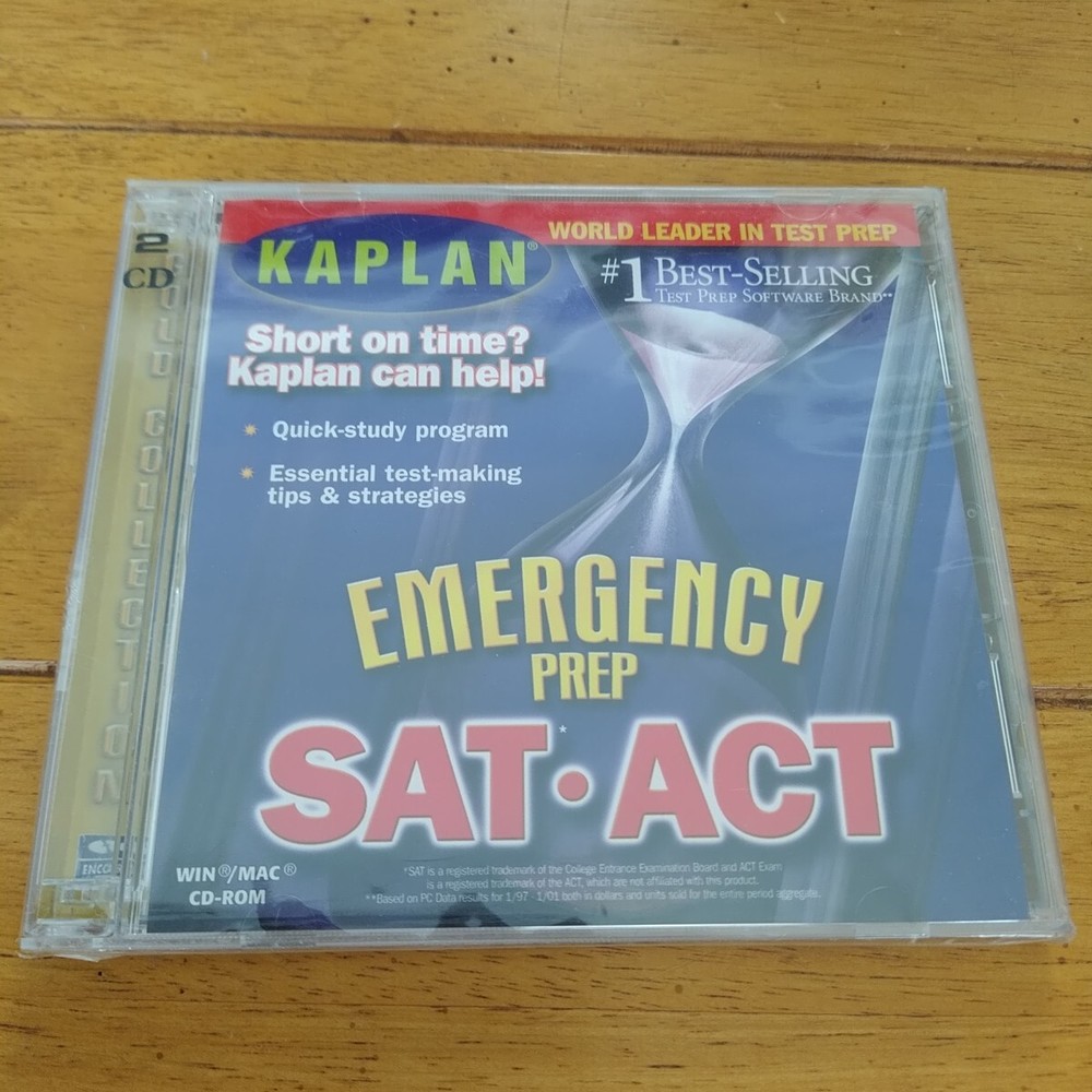 Kaplan Emergency Prep SAT ACT CD-ROM 2001 Vintage