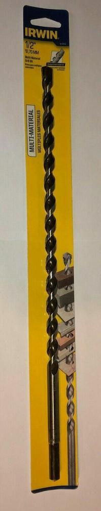 Irwin Tools 1813902, 1/2" x Multi-Material Extended Length Bits