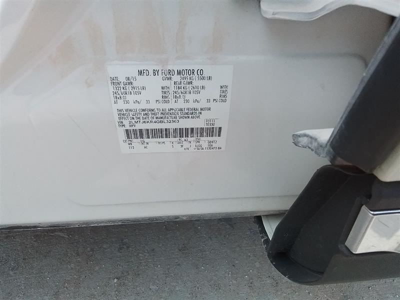 2016-2017 Lincoln MKX Front Center Dash Mounted 8" Display Touch Screen