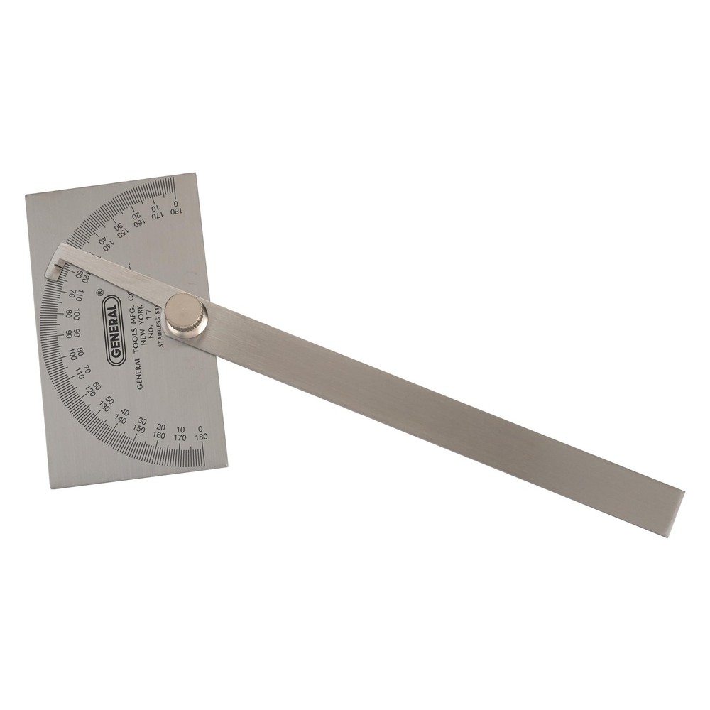General Tools Angle Protractor #17 Stainless Steel Pack of 1,