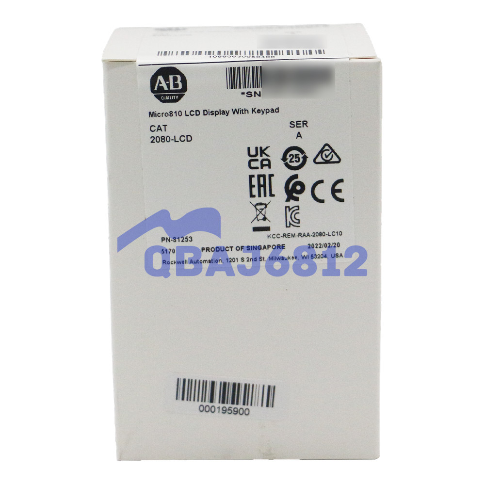 New Allen Bradley 2080-LCD Micro810 LCD Display With Keypad