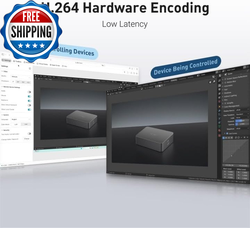 Comet (GL-RM1) Remote KVM over Internet 4K@30Hz Tailscale Support...
