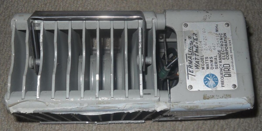 Bird 6104 Wattmeter 60W Termaline VARIABLE WATTAGE Dummy Load Resistor