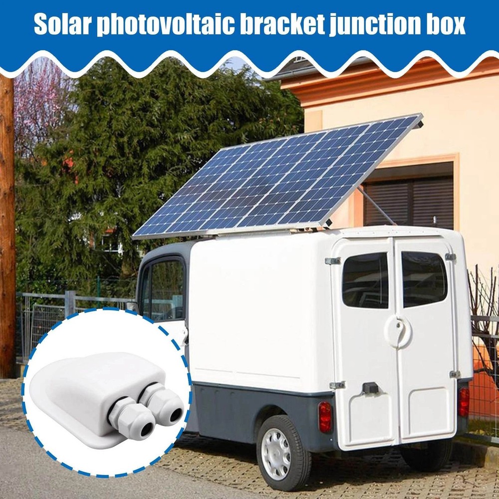 Maintenance-Free Cable Entry Box for Solar Roof Projects - White ABS Material