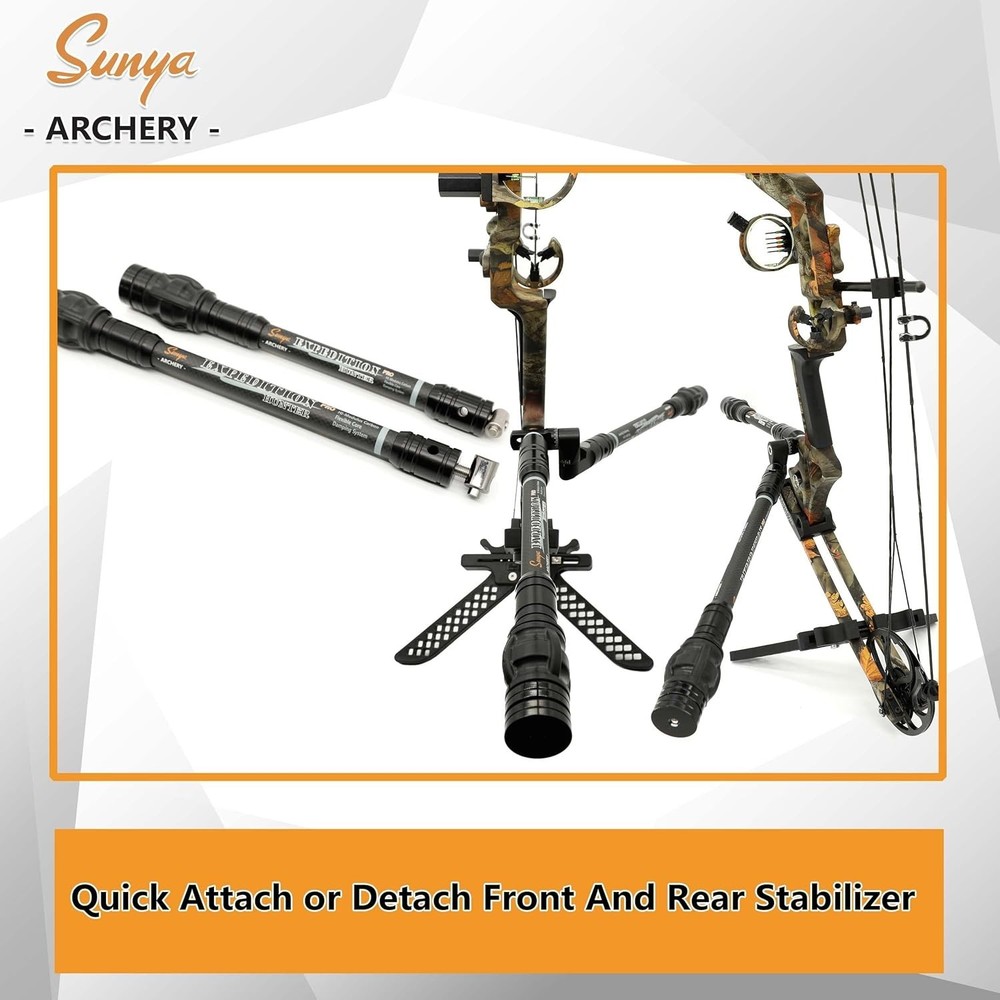 Expedition Series Bow Stabilizer with Damping System - 1.6oz Adjustable Weights