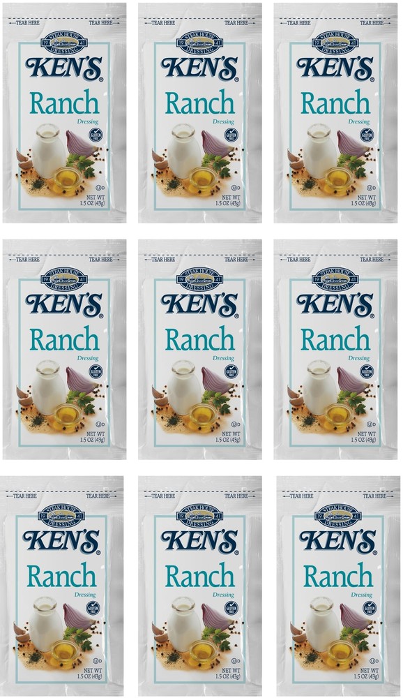 20 Count | Salad Dressing Packets | Individual Single Serve Salad Dressing