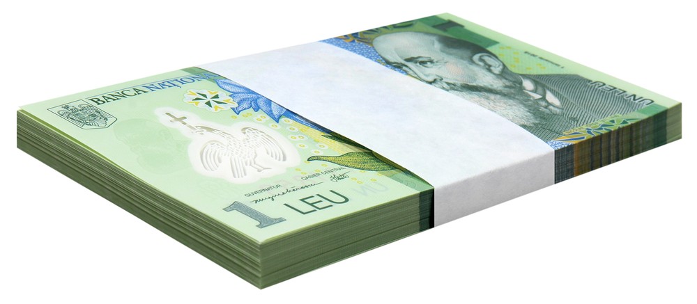Romania 1 Leu, 2023, P-117o, UNC, Polymer X 100 PCS Bundle Pack