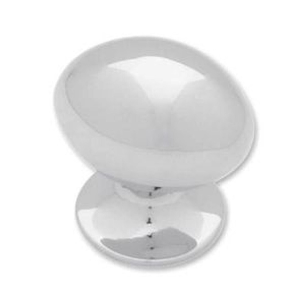 1-3/16" Medium Football Knob Chrome