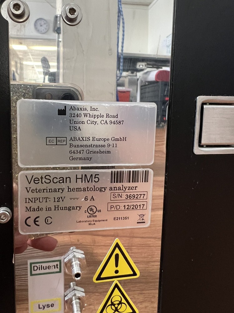 Abaxis Vetscan Vs2 And Abaxis HM5