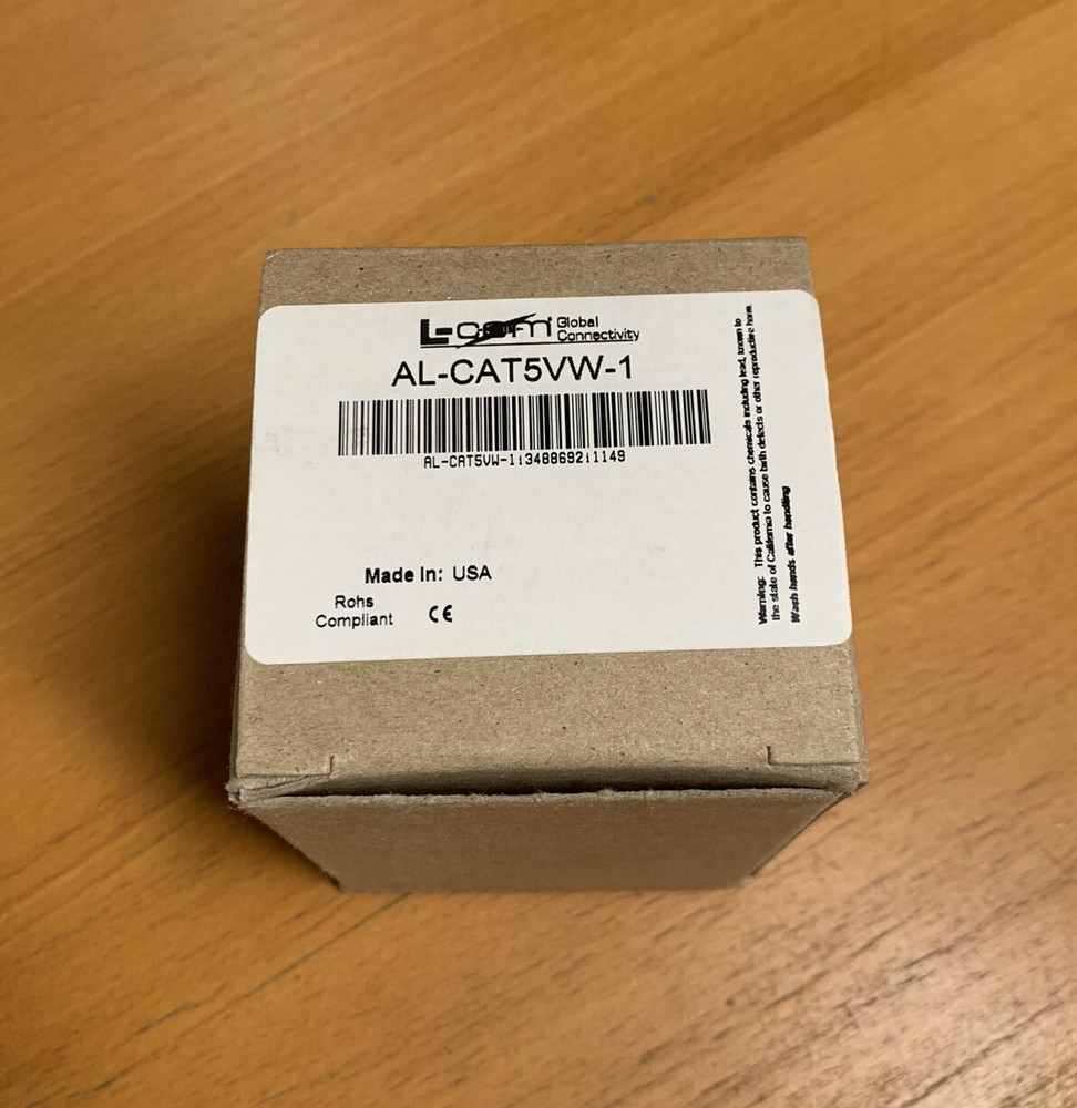 L-COM AL-CAT5VW-1 Outdoor 10/100 Base-T CAT5 Lightning Surge Protector