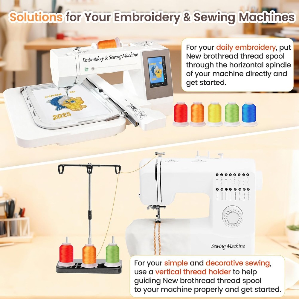 Embroidery Machine Thread Kit Colors