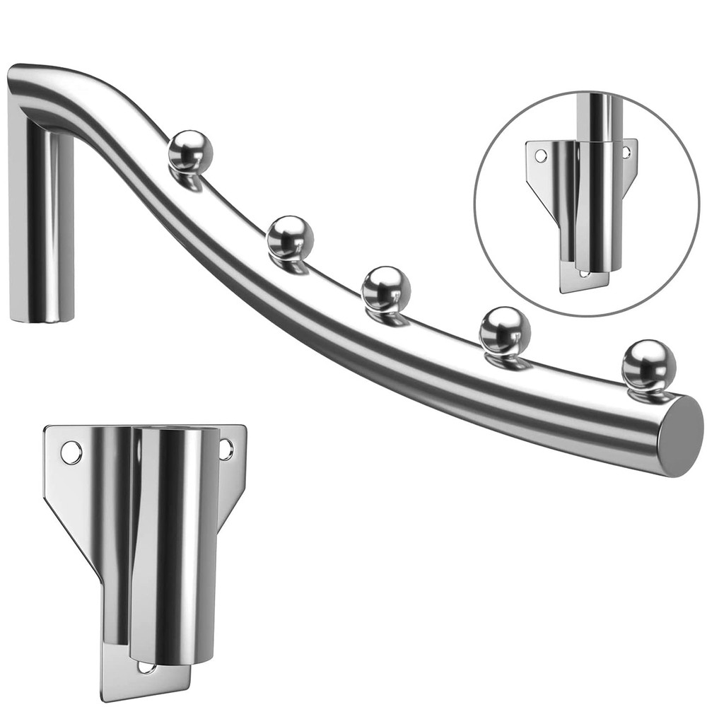 Wall Mounted Folding Garment Hooks, Foldable Wall Mount Clothes Drying Rack, ...