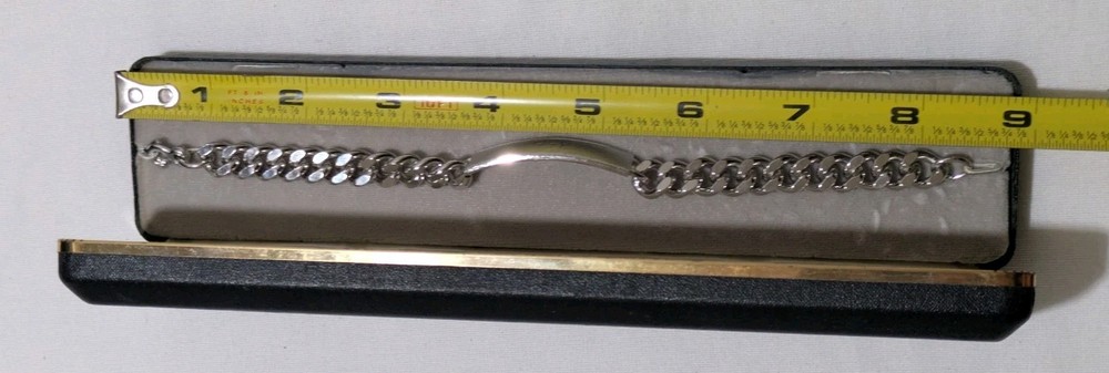 Vintage Anson Karatclad Identification Bracelet "Bill" Curb Link Chain NIB