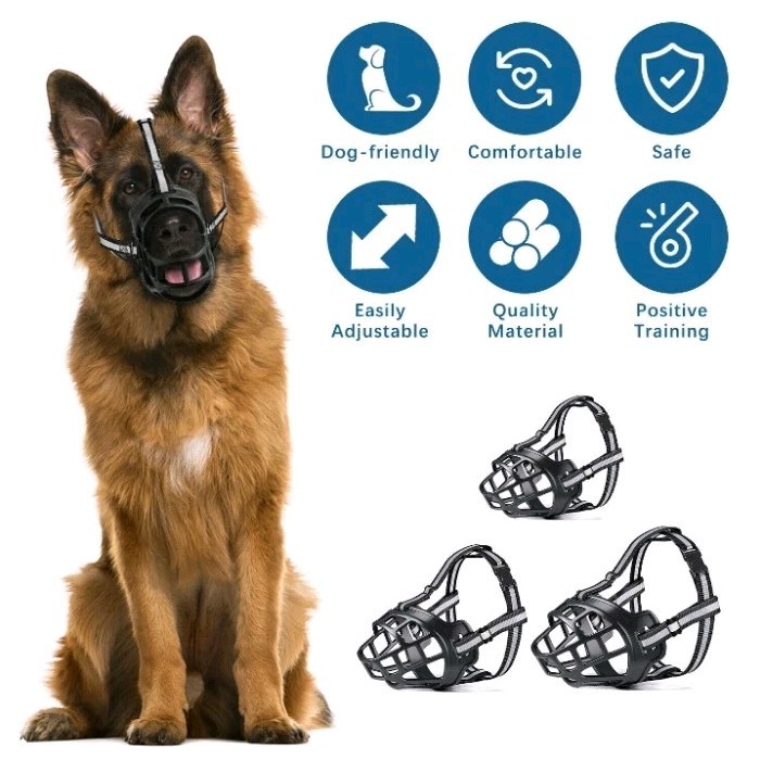 Baskerville Ultra Muzzle w/Training Clicker, Size 6 Black