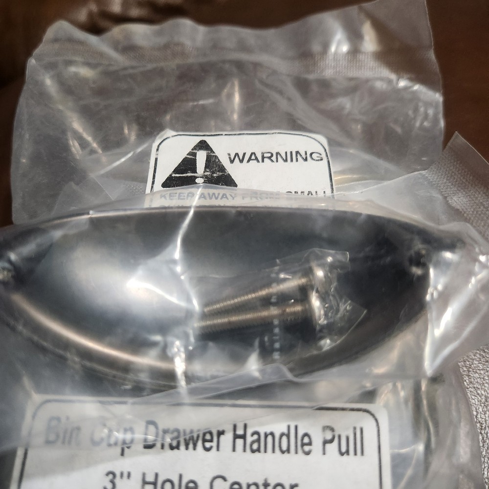 10-pack Bin Cup Drawer Handle Pull Antique Brass 3" Hole Center