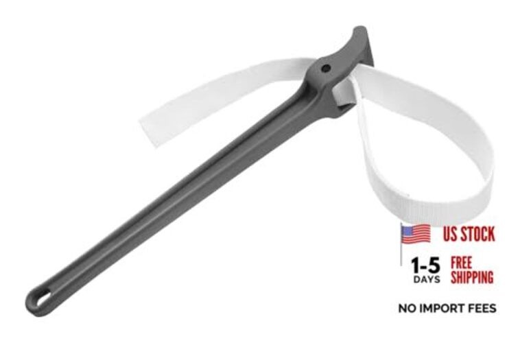 Strap Wrench, 18" Handle Adjustable Strap Plumbing Wrench, Nylon Strap Pipe
